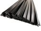 Preview: Kunststoffschweißdraht PP/EPDM 8x2mm Flach Schwarz 1kg Stäbe Front | az-reptec